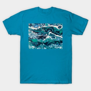 Fluid pouring abstract T-Shirt